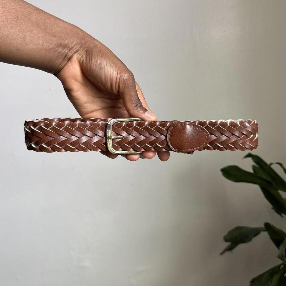 Vintage 90s Woven boho Braided Belt